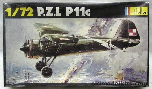 Heller 1/72 PZL P-11c - (Państwowe Zakłady Lotnicze - State Aviation Works), 248 plastic model kit